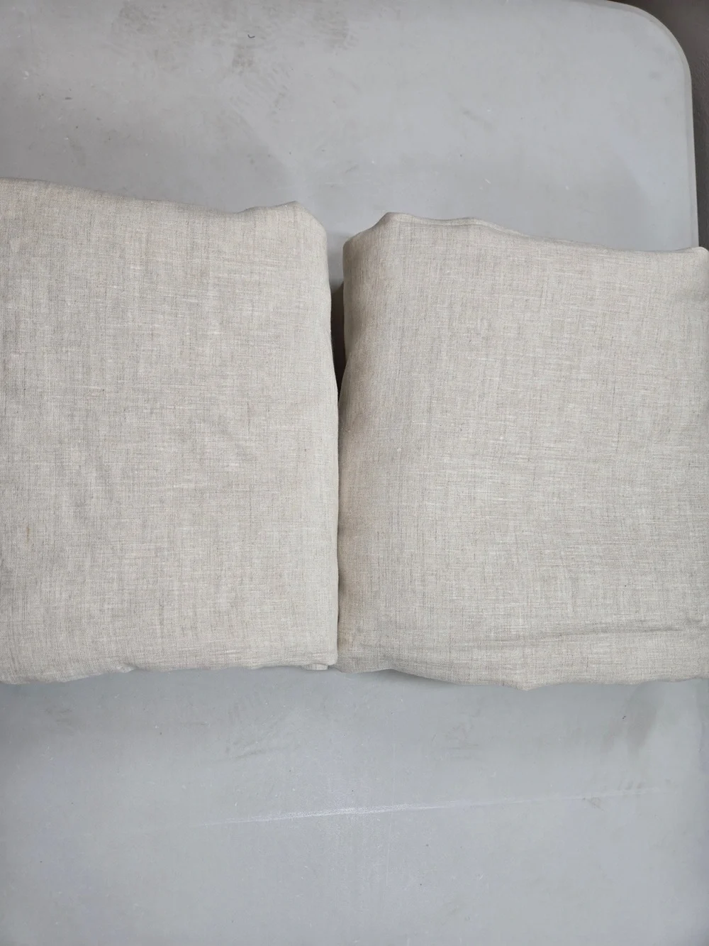 NWOT QUINCE Set Of 2 48x96 European Linen True Blackout Curtains Flax 0008